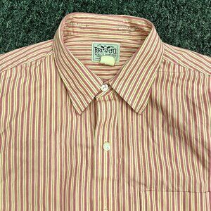 RRL & CO / RALPH LAUREN PINSTRIPE SHIRT - SIZE 15.5 NECK / SMALL
